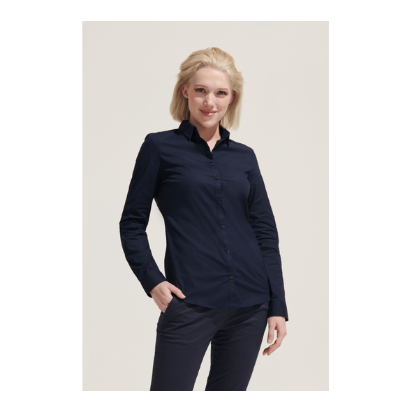 SOL'S | Camisa Stretch de Manga Comprida Senhora